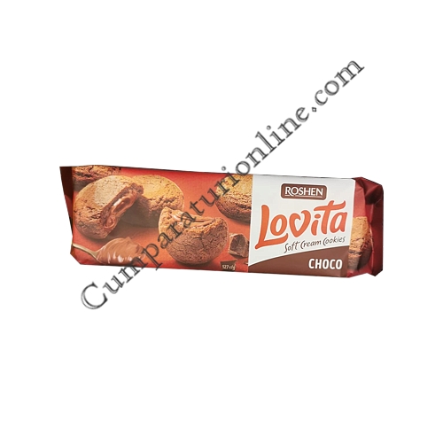 Biscuiti cu crema de ciocolata Roshen Lovita 150 gr.